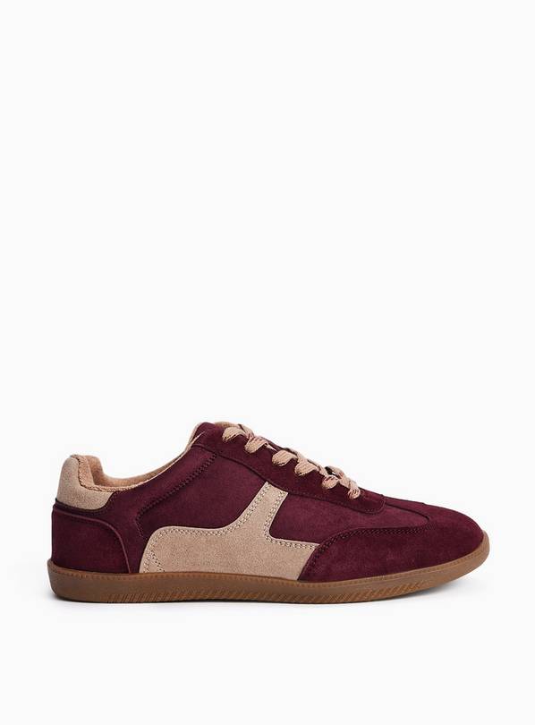 Dark Red Retro Bowling Trainers 8